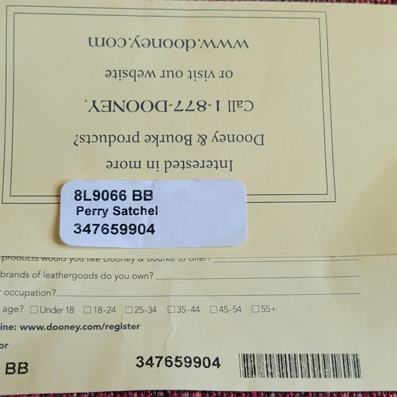 Dooney and Bourke Black Perry Satchel - Picture 2 of 14